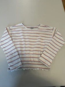 Osh Kosh Girls Size 12 Striped Long Sleeve T-shirt Elastic Waist - Picture 1 of 5