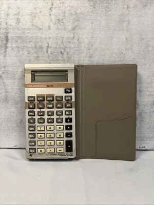 Vintage TEXAS INSTRUMENTS BA-35 Student Business Analyst Calculator - Image 1 of 4