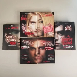 Vampire Diaries Book Lot Of 6 by LJ Smith - Paperback and 1 Hardcover - Picture 1 of 8