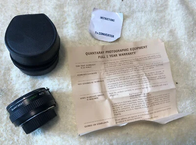 Quantaray 7 Element Auto Tele Converter 2x MC for Canon C/FD - Image 1 of 4