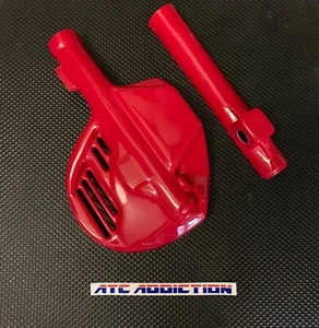 ATC Addiction Front Fork & Disc Guards in RED Honda ATC350X ATC 350X 85 86 Maier - Picture 1 of 6