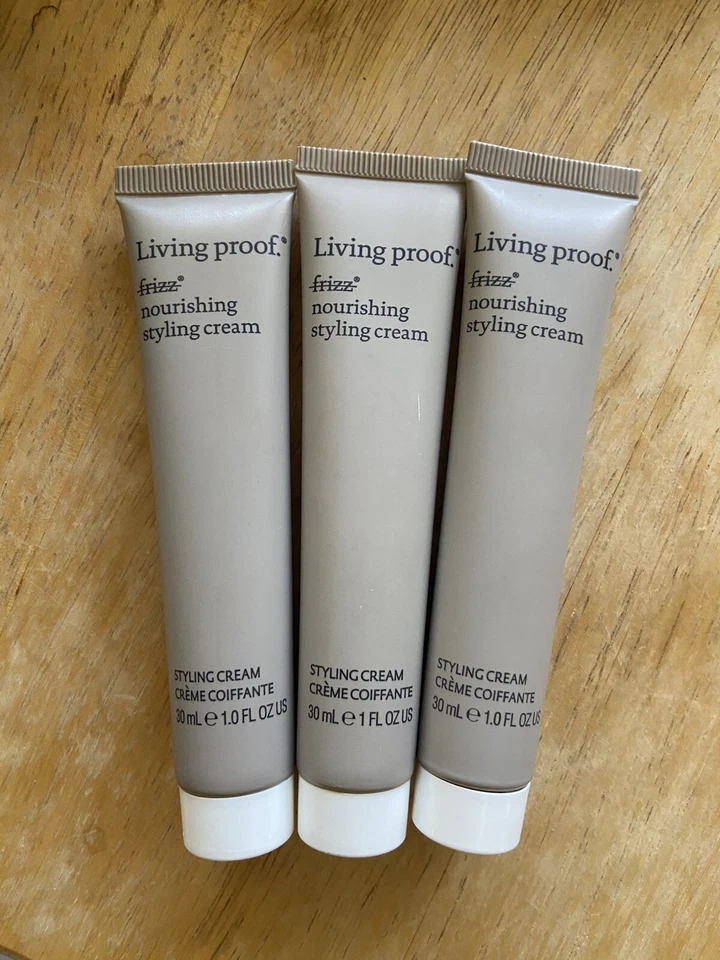 3x LIVING PROOF Crema de peinado nutritiva sin frizz tamaño de viaje 1 oz 3 oz 30 ml 90 Foto 1 de 1
