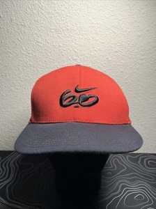 Nike 6.0 Mens Casual Flat Bill Fitted Skateboard Cap Hat Red/Black L/XL - Picture 1 of 7