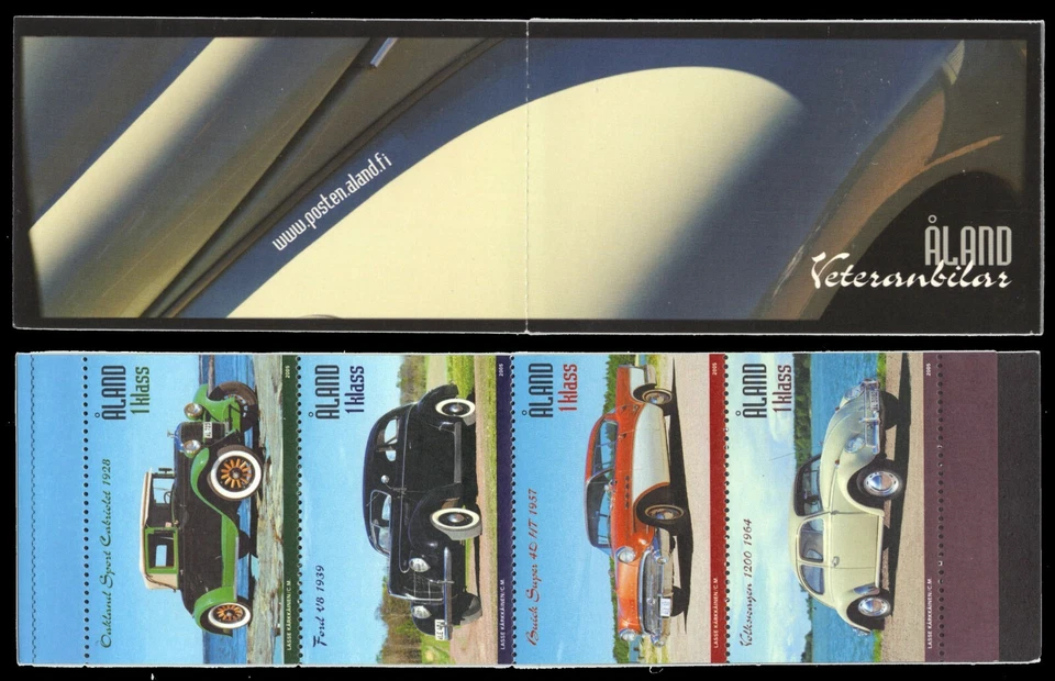ALAND ISLANDS 233bk - Vintage Automobiles "Complete Booklet" (pa90093) Foto 1 de 1