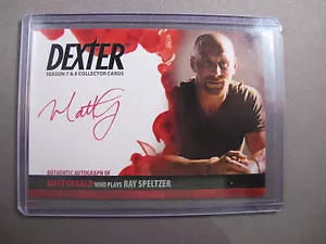 Dexter Staffel sieben und acht Matt Gerald als Ray Speltzer Auto Autogrammkarte - Bild 1 von 2