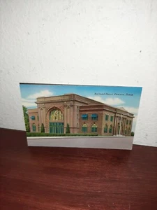 Railroad Depot Denison Texas Postcard - Picture 1 of 2