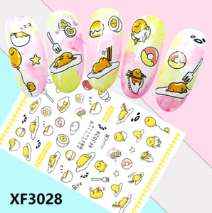 Nail Art Stickers Transfers 3D Self Adhesive Easter Chicks Eggs (XF3028) NS36 - Picture 1 of 1