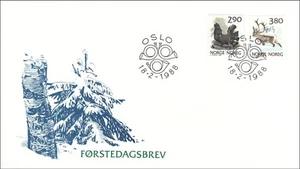 Capercaillie Capricorn Forest Wildlife Oslo Norway Scandinavia FDC Cover 1988 - Picture 1 of 1