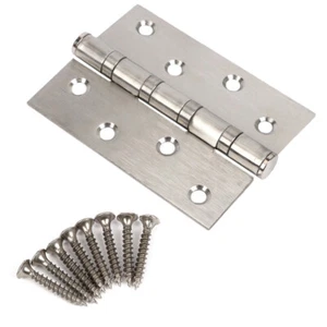 AU 100PCS STAINLESS STEEL Door Hinges Butt Hinges 304 grade 100*75mm HEAVY DUTY - Picture 1 of 7