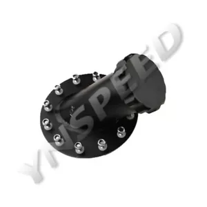 Tanque de gasolina de pila de combustible de 45 grados cuello de llenado rápido + tapa de aluminio negro ENVÍO A EE. UU. - Imagen 1 de 10