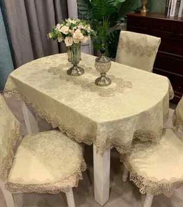 European Lace Living Room Simple Tablecloth Household Round Table Tablecloth - Picture 1 of 31