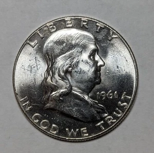 1961 P Franklin Silber Half Dollar UNC - Bild 1 von 3