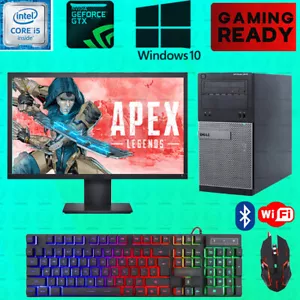 Apex Legends Gaming Dell i5 Desktop PC Computer SSD Nvidia GTX 750 Ti Win10 8GB - Picture 1 of 7