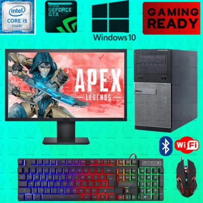 Apex Legends Gaming Dell i5 Desktop PC Computer SSD Nvidia GTX 750 Ti Win10 8GB - Image 1 of 4