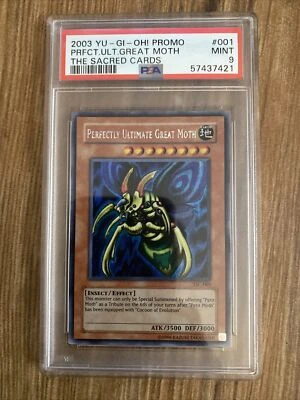 YuGiOh Perfectly Ultimate Great Moth TSC-001 Graded PSA 9 MINT Secret Prismatic - Image 1 of 2