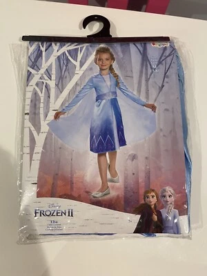 Costume Disney Frozen II (2) Elsa Classic Girls Size 7-8 - Image 1 of 4