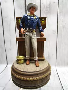 Bradford Exchange John Wayne Silver Screen Legend "Bravery Figure Statue WORKS - Picture 1 of 7