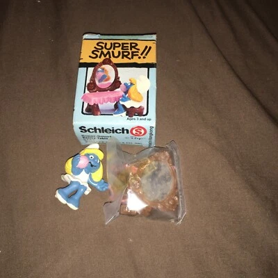 Pitufos 6742 Cómoda Pitufina Tocador Pitufo Raro Figura De Colección PVC Juguete Estatuilla Foto 1 de 4