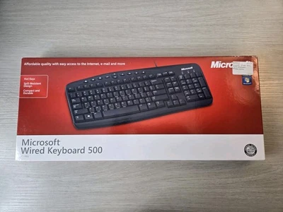 SEALED Microsoft  Standard Keyboard 500 ZG600006 Wired - Image 1 of 4