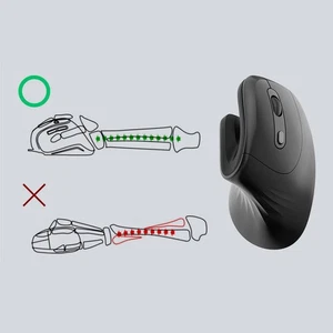 Wired Vertical Mouse 6 Buttons 800‑1200‑2000‑3200 DPI USB Wired Vertical Er TU - Picture 1 of 12