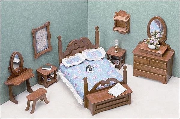Kit de muebles de dormitorio de Greenleaf Dollhouses Foto 1 de 1
