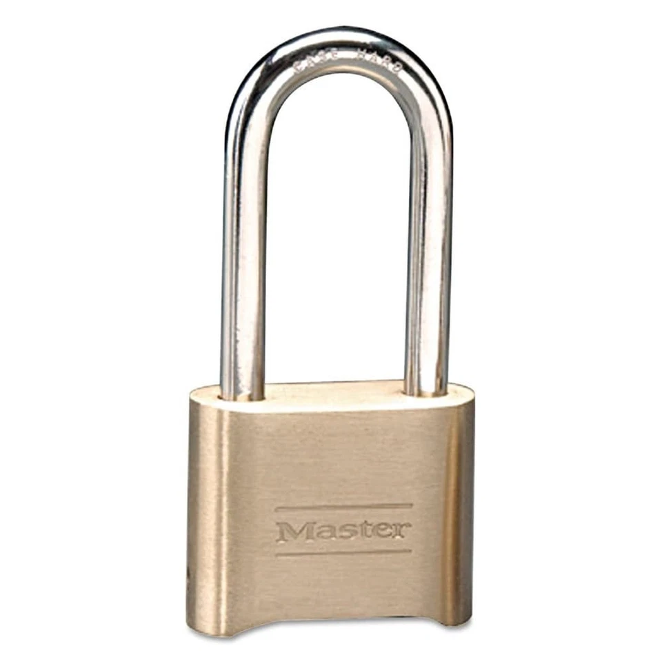 Master Lock Resettable Combination Padlock, Brass, 2 inch Wide, Brass Color,... - Image 1 of 1