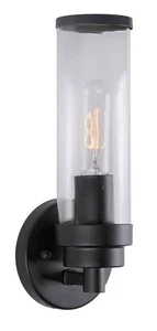 Forte Lighting 55007-01 Morgan 5"W LED Wall Sconce - Black - Picture 1 of 1