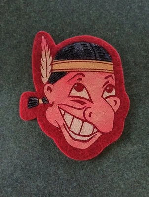 Vintage Cleveland Indians Baseball Patch 1950s Felt Cloth - Image 1 of 4