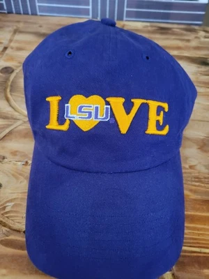  LSU Tigers Love 帽子可调节金色紫色 '47 品牌女式 — 第 1/4 张图片