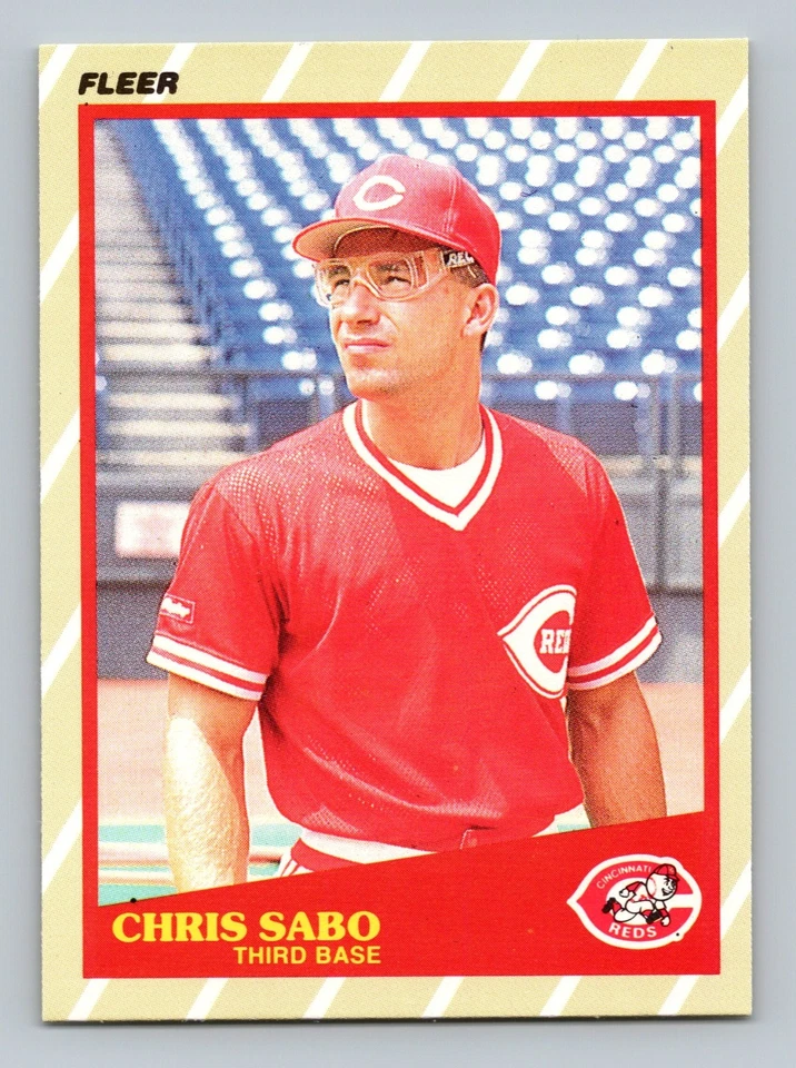 CHRIS SABO RC SUPERSTARS 1989 FLEER REDS - Image 1 of 2
