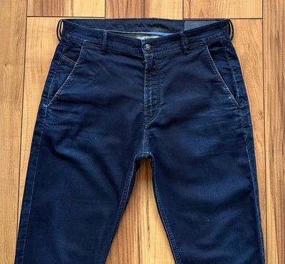 100%ORIG DIESEL SLIM-CHINO-M-NE JOGG JEANS STRETCH JEANS GR.W30 0680F DUNKELBLAU - Bild 1 von 4