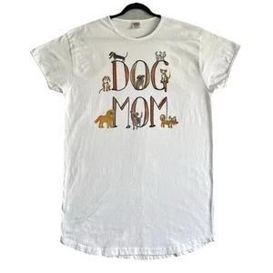 Camisa de Dormir Rel-e-vant Camisón Perro Mamá Vintage Años 90 Blanca Talla Única Manga Corta - Imagen 1 de 7