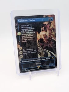 MTG - Summon: Valefor - FOIL Borderless Rare #197 - Final Fantasy NM - Picture 1 of 2