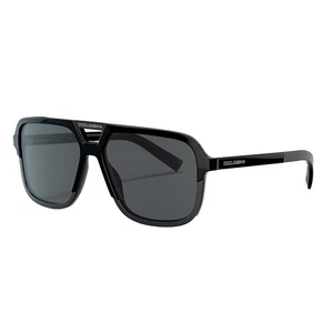 Gafas de sol Dolce & Gabbana DG 4354 193481 negras de plástico lentes polarizadas grises - Imagen 1 de 3