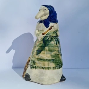 Vintage Ceramic Kitchen Witch Utensil Holder Cassandra Baba Yaga R J Drinkwater - Picture 1 of 6