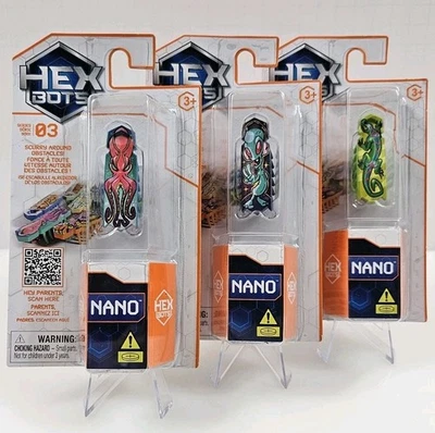 (Lot Of 3) HEX BOTS Nano Flash Single Packs • Series 3《NIP》Priced To Sell  - Image 1 of 4