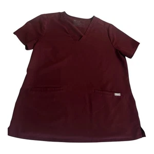 Blusa Médica Figs Casma Tres Bolsillos Grande Estilo Borgoña FW1100 PO 1618 VER NOTAS - Imagen 1 de 9