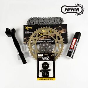 AFAM X-ring Chain & Alloy Rear Sprocket Kit fits Yamaha WR200 1992-1994