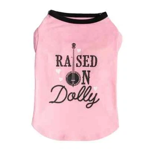 Sportpet Doggy Parton Raised SIZE M 15 -20 Lbs On Dolly S Dog T-Shirt color pink - Picture 1 of 8
