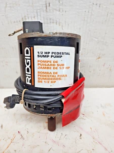 Ridgid SP-500p 1/2 HP Steel Pedestal Sump Pump electric motor only 115v - Picture 1 of 5