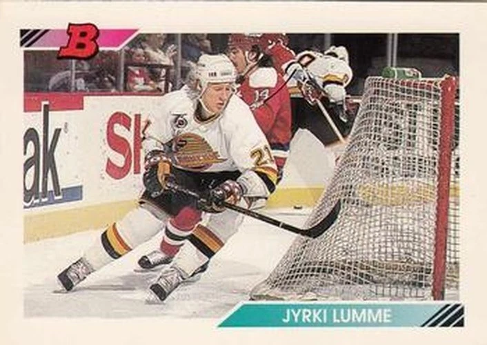#170 Jyrki Lumme - Vancouver Canucks - 1992-93 Bowman Hockey - Image 1 of 1
