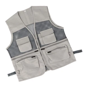 New Military Vest Breathable Multi Pocket Mesh Fishing Vest For Out MU - Picture 1 of 22