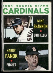 1964 Topps #262 Cardinals 1964 Rookie Stars (Mike Shannon / Harry Fanok) - Picture 1 of 2