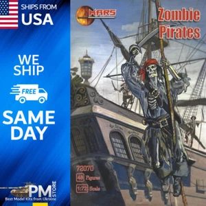 Mars Figures 72070 Scale Plastic Model Kit Zombie Pirates, model kit 1/72 - Picture 1 of 11