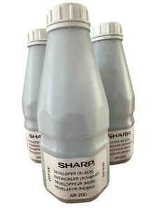Sharp AR-200 Developer X3 Bottles Refill Genuine Official Sharp Product - Picture 1 of 2