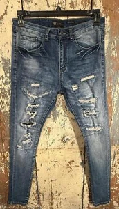 Jeans Waimea Distressed super skinny, uomo taglia 32x32 - Foto 1 di 6