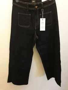 Only Wide Leg Hw Pocket Dark Blue Denim Size 32/"32 Ref Y42 - Bild 1 von 4