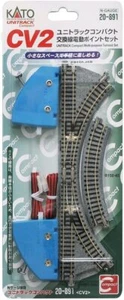 Kato USA, Inc. N CV-2 Compact Multi-Purpose Turnout Set, KAT20891 - Zdjęcie 1 z 5