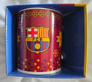 BARCELONA    CHRISTMAS DESIGN     MUG  NEW BOXED - Picture 1 of 2