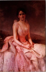 Juliette Gordon Low founder of the Girl Scouts Art Chrome Postcard E4 - Picture 1 of 2